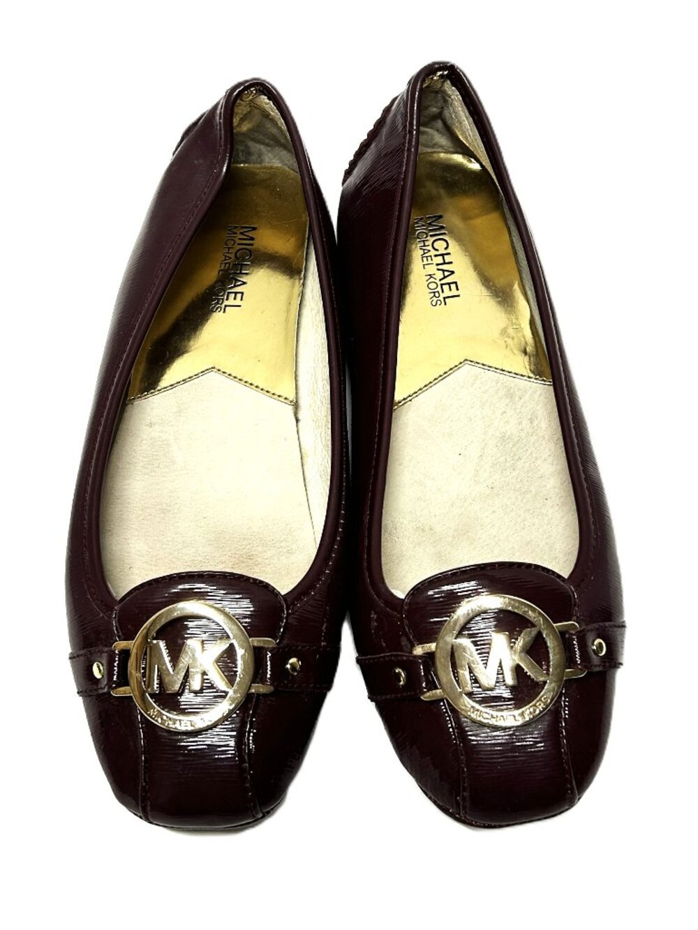 Michael Kors burgundy ballet flats sz 9